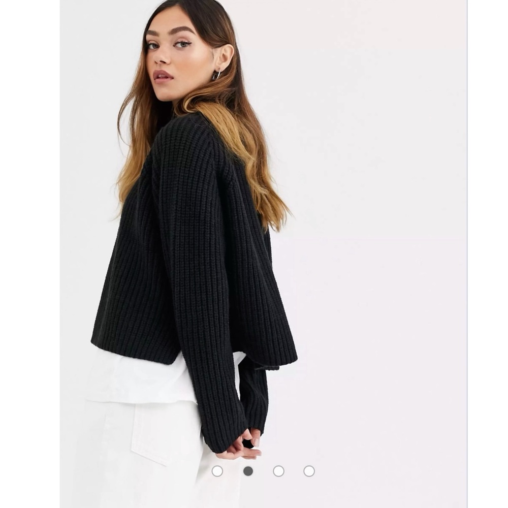 ASOS // Weekday Cassandra Sweater Grey NWT🌛 - Picture 3 of 16